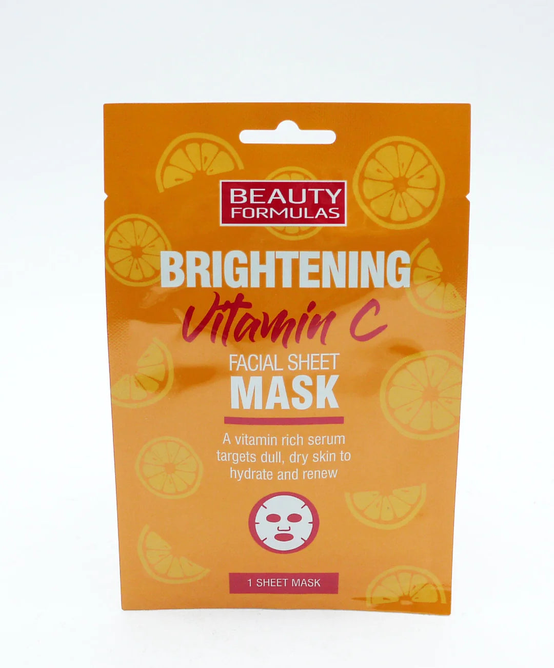 BEAUTY FORMULAS BRIGHTENING VITAMIN C FACIAL MASK Swanky Beauty Supply