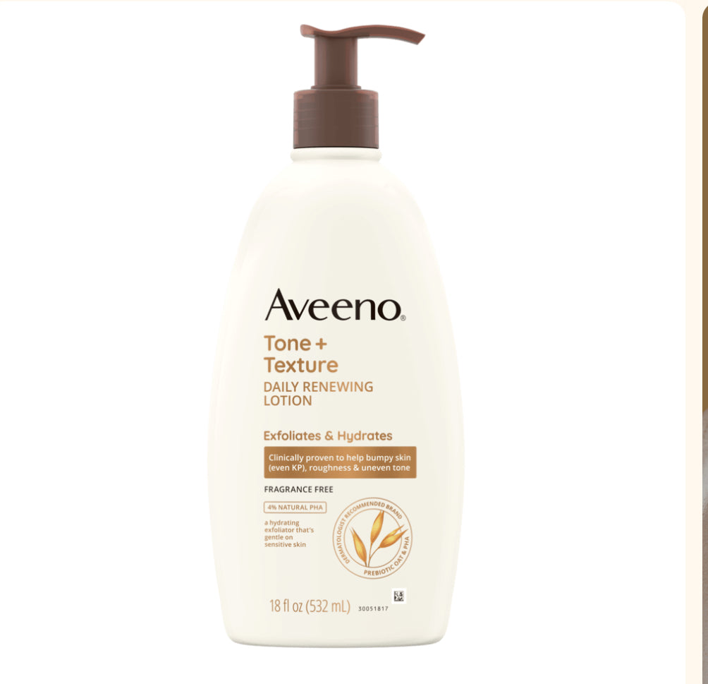 AVEENO TONE AND TEXTURE DAILY RENEWING LOTION,SENSITIVE SKIN