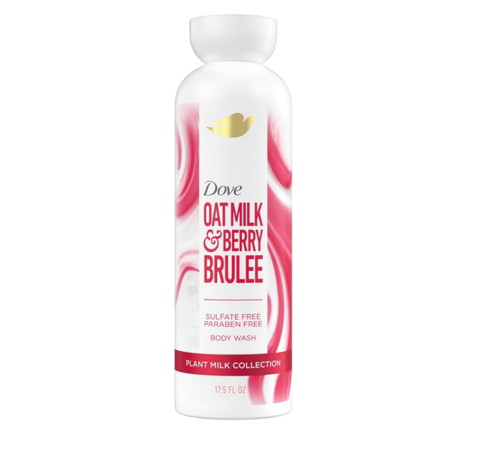 DOVE OATMILK AND BERRY BRULEE BODY WASH 17.5fl oz