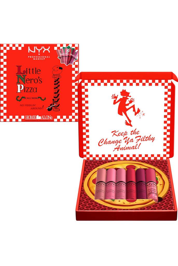 NYX LITTLE NERO'S PIZZA BUTTER GLOSS RED AND PINK SHADES
