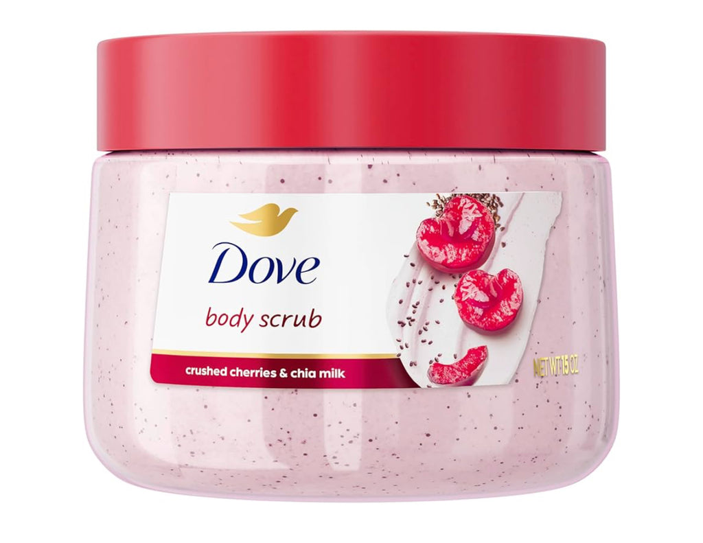 DOVE BODY SCRUB CHERRY AND CHAI 15oz