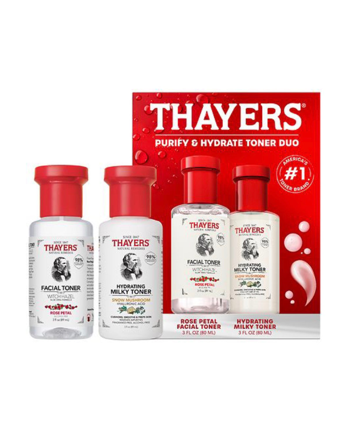 THAYERS PURIFY & HYDRATE MINI TONER DUO | Swanky Beauty Supply