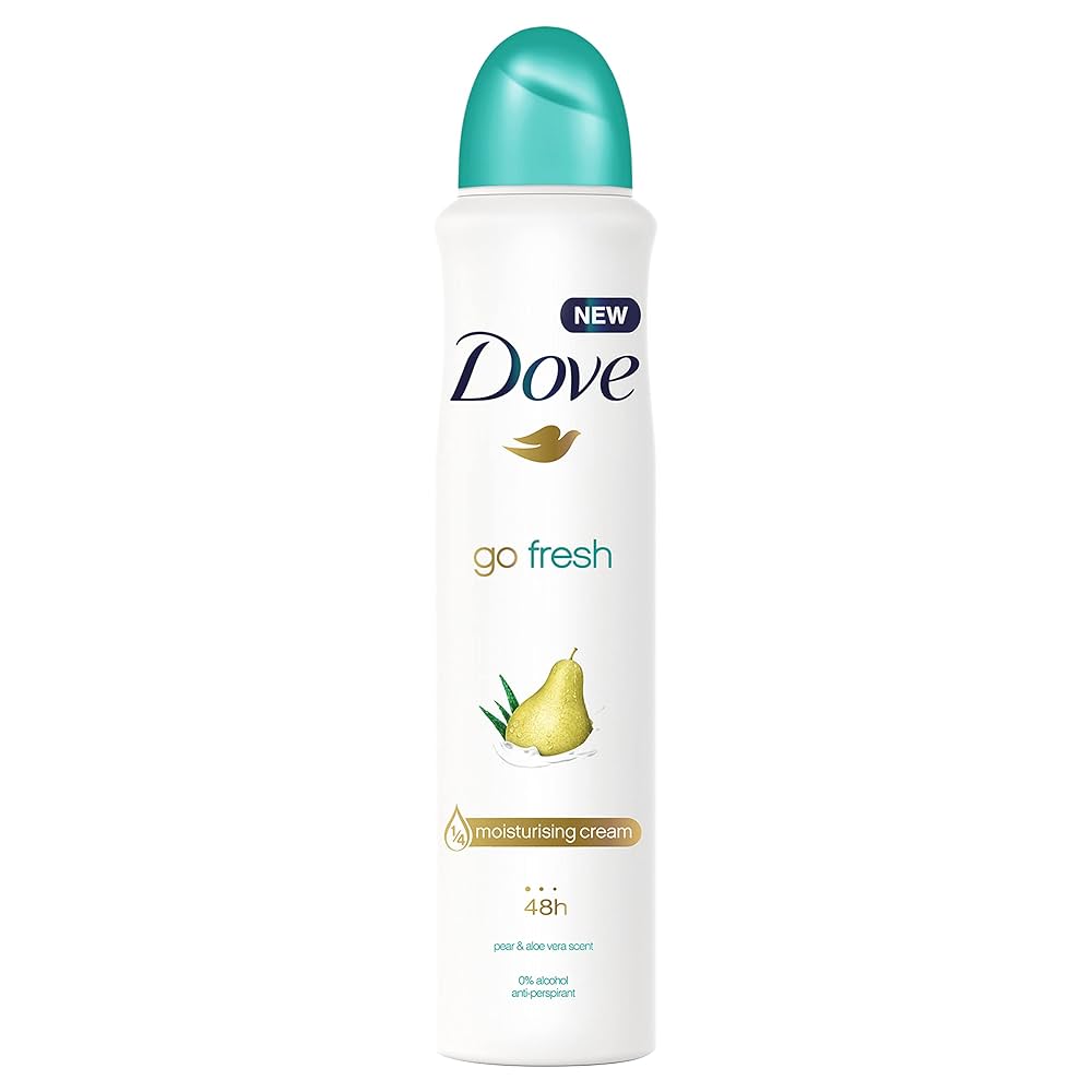 DOVE GO FRESH MOISTURZING CREAM PEAR AND ALOE DEODORANT SPRAY
