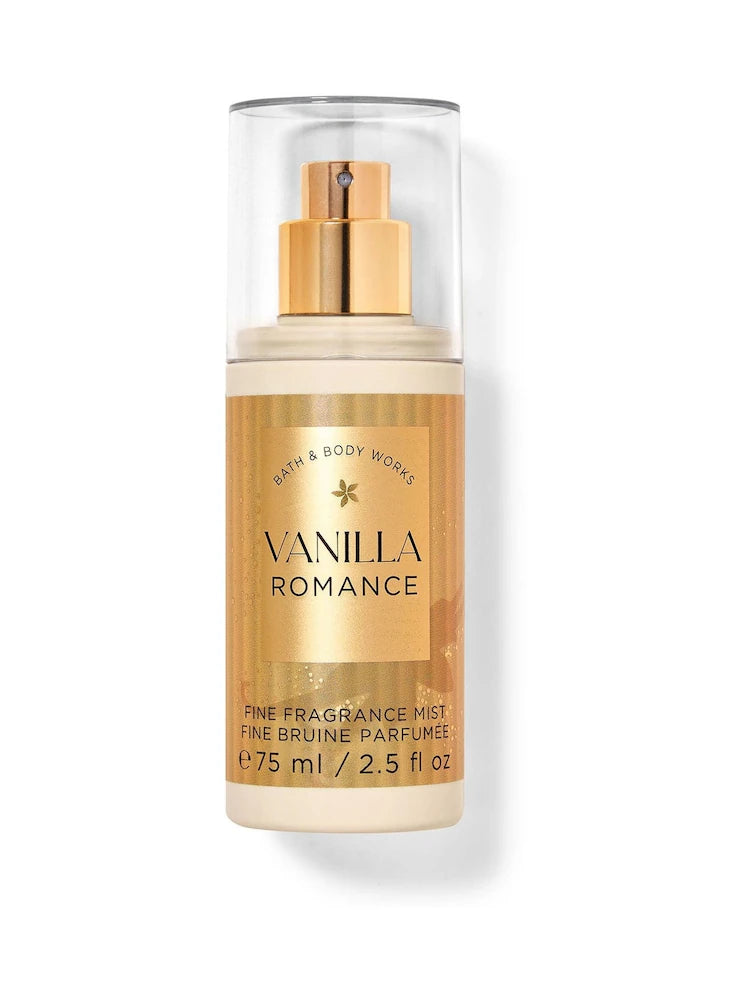 BATH AND BODY WORKS BODY MIST 75ml VANILLA ROMANCE