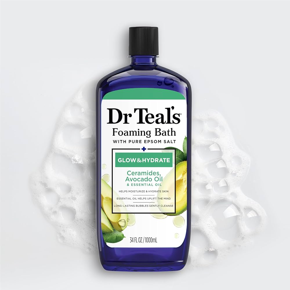 DR TEAL'S FOAMING BATH GLOW AND HYDRATE
