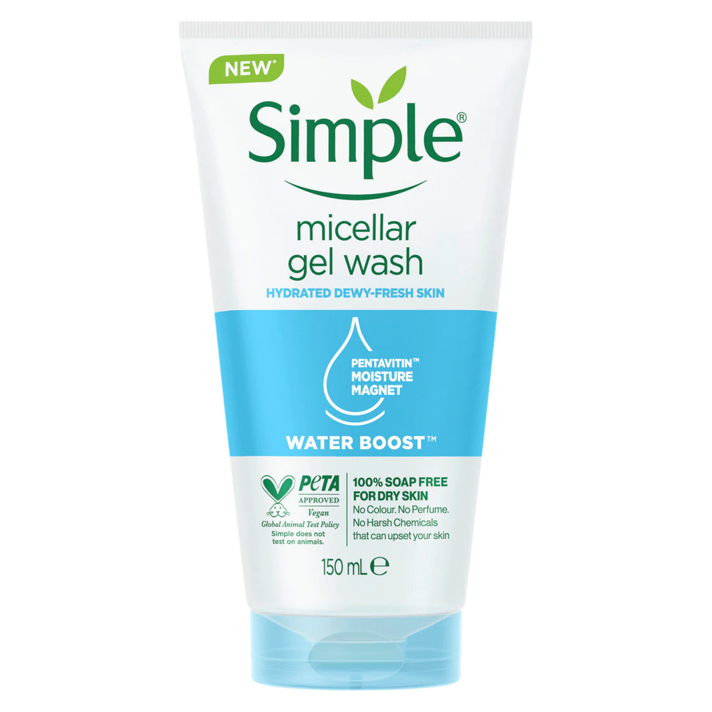 SIMPLE WATER BOOST MICELLAR FACIAL GEL WASH