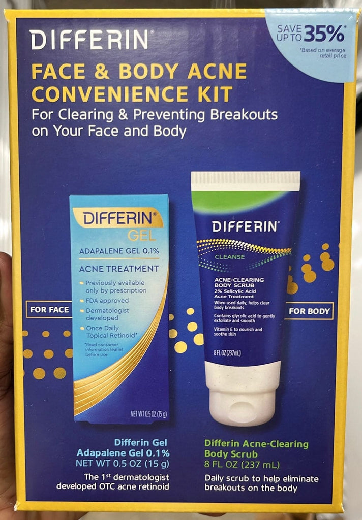 DIFFERIN FACE AND BODY ACNE CONVENIENCE KIT