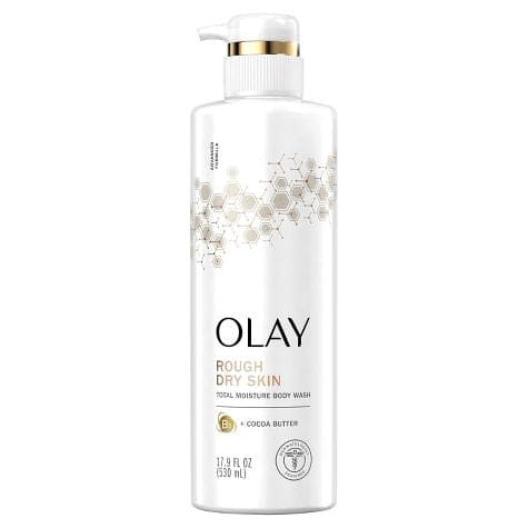 OLAY MOISTURE DRY SKIN BODY WASH WITH COCOA BUTTER