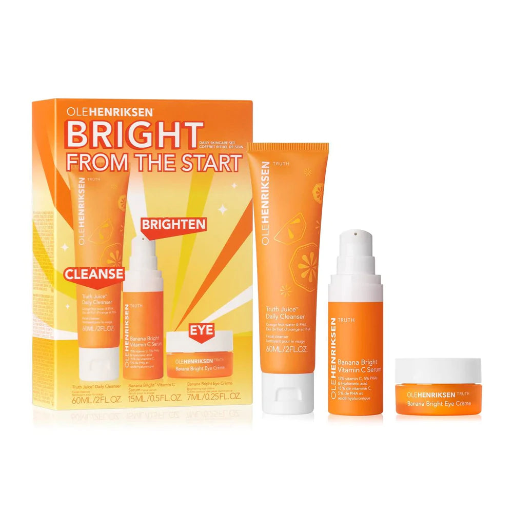 OLEHENRIKSEN BRIGHT FROM THE START DAILY SKINCARE ROUTINE