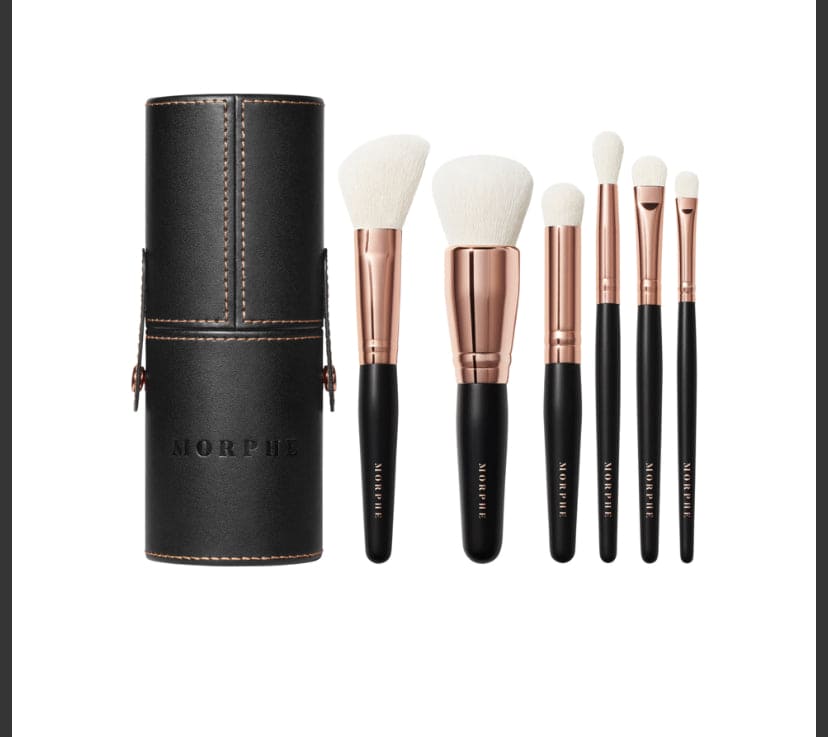 MORPHE ROSÉ AWAY 6-PIECE TRAVEL BRUSH SET