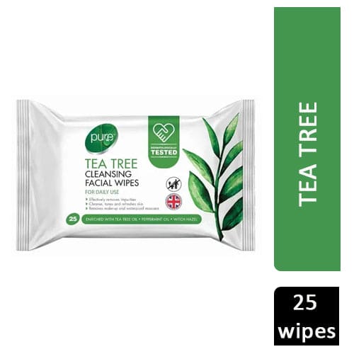 PURE TEA TREE WIPES 25CT